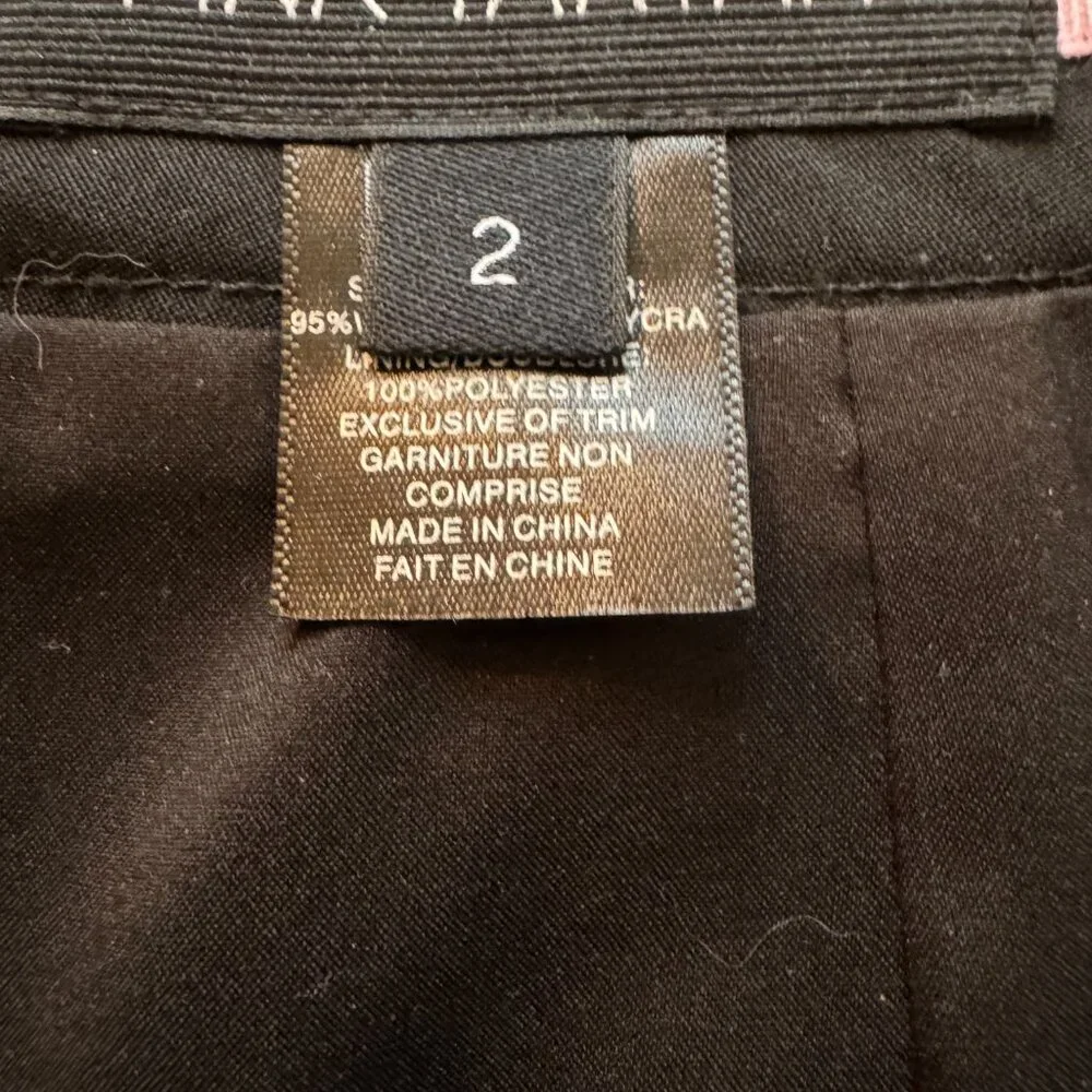 Pink Tartan black wool pencil skirt sz2 - Picture 9 of 11